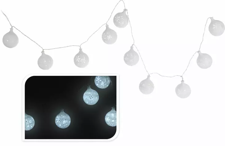 LED-valopallot valkoinen=20 - Valosarjat - 8718158406439 - 1