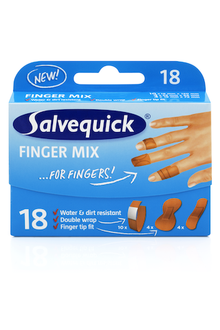 Laastari Salvequick Finger Mix 18 kpl - Ensiapuvälineet - 7310615400229 - 1