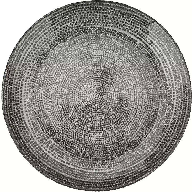 Lautanen lasia 21 cm silver=20 - Lautaset - 8720573247009 - 1