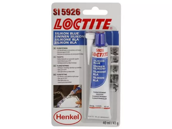 Loctite tiivistesilikoni 40ml sininen - Tasoitteet ja täyteaineet - 5010266429489 - 1