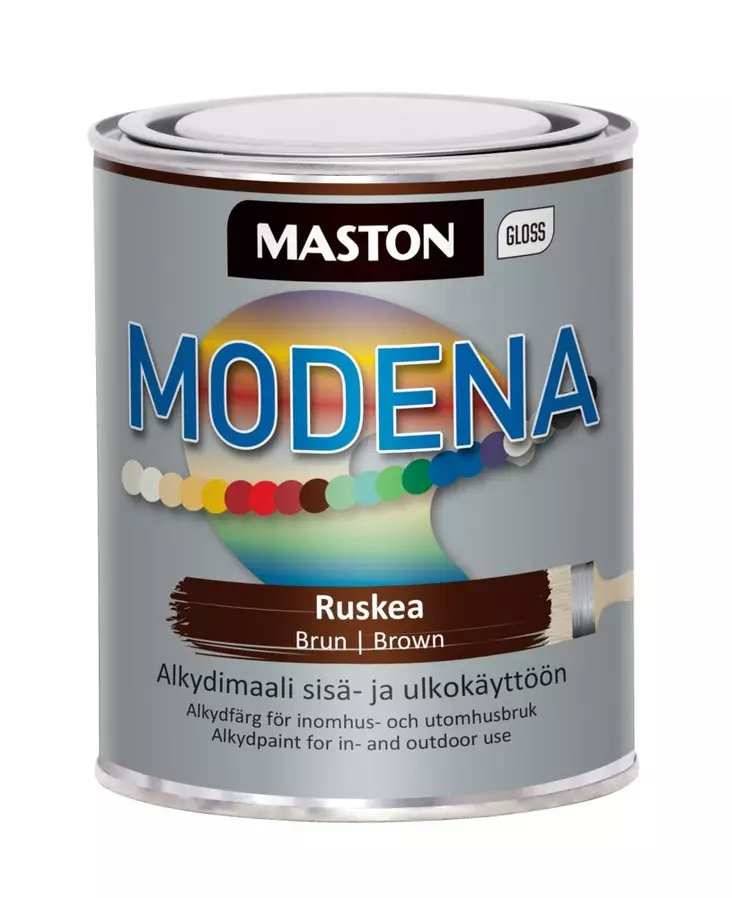 Maali Maston Modena ruskea 1 L - Metalli- ja kalustemaalit - 6412496040059 - 1