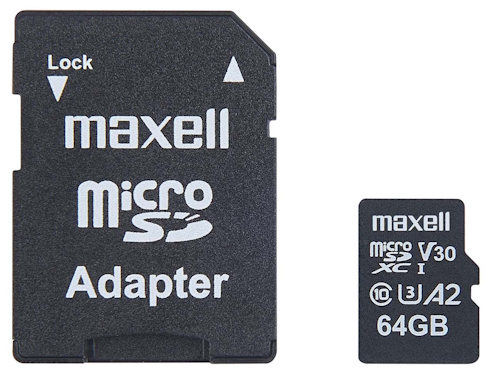 Maxell Action Micro SDXC 64GB+Adapt - Muistikortit ja kortinlukijat - 4902580786199 - 1