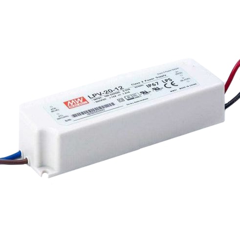 Mean Well LPV-20-12 muuntaja LED-talonumerolle - Postilaatikot ja talonumerot - 6438014269429 - 1