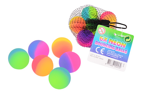 Neon Superpallot 6 kpl - Lasten pallot - 8711866244539 - 1