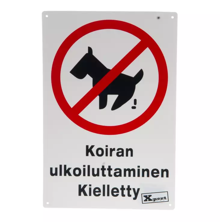 Opaste Koiran ulkoiluttaminen kielletty - Opaste- ja varoituskyltit - 6410412590459 - 1