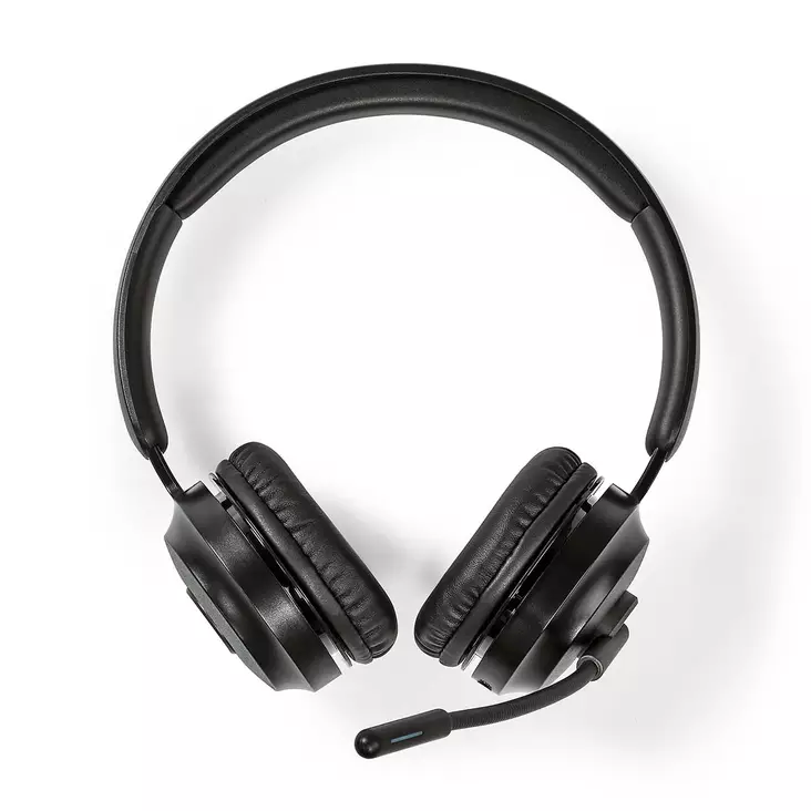 PC-headset | On-Ear-Kuulokkeet | Stereo | Bluetooth | Taitettava mikrofoni | Musta - Nedis tuotteet - 5412810418589 - 1