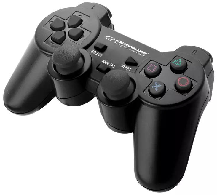 Peliohjain USB PS3-PC musta Esperanza - Pelituotteet - 5901299947159 - 1