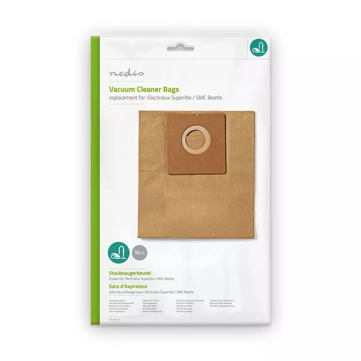 Pölypussi | 10 kpl | Paperi | Eniten myyty: Electrolux | Ruskea - Pölypussit - 5412810285129 - 1