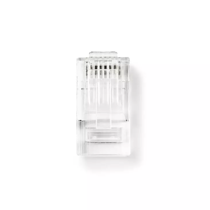 RJ45-liitin | Uros | Solid UTP CAT5e | Suora | Kullattu | 10 kpl | Polycarbonate | Läpikuultava | Laatikko - Tietokone ja verkko - 5412810289349 - 1