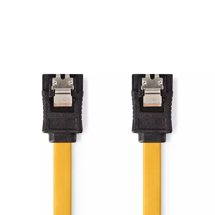 SATA kaapeli | 6 Gbps | SATA 7-Pin naaras | SATA 7-Pin naaras | Niklattu | 0.50 m | Litteä | PVC | Keltainen | Laatikko - Tietokone ja verkko - 5412810422289 - 1