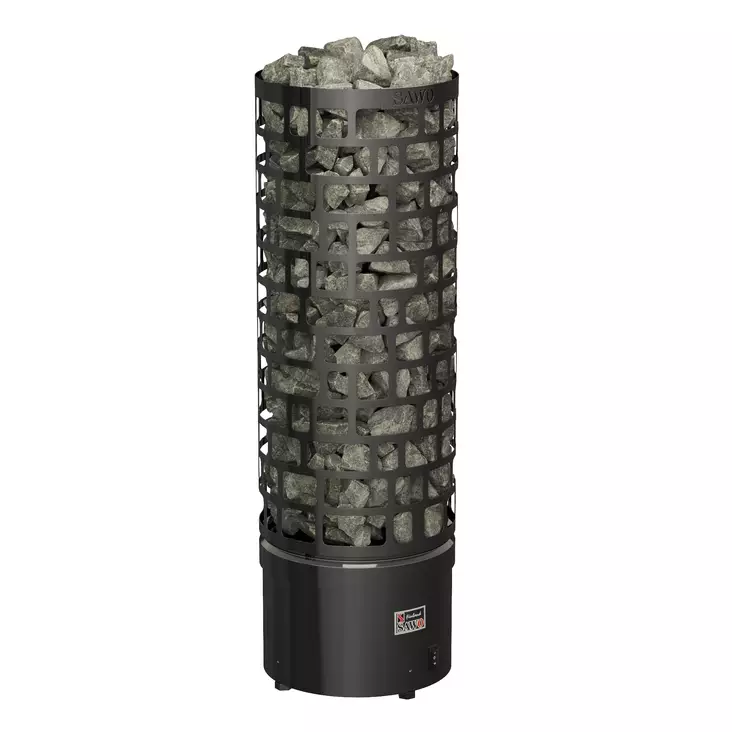 S=C3=A4hk=C3=B6kiuas SAWO Aries Round Black Ni2-4,5kW - Sähkökiukaat - 4894224010879 - 1