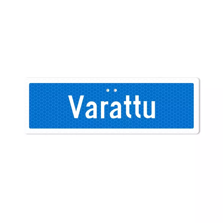 Sekure 3 mm 50x16 cm "Varattu" alumiinikyltti - Opaste- ja varoituskyltit - 6438014353579 - 1