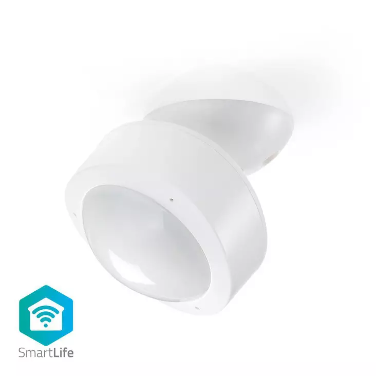 SmartLife Liiketunnistin | Paristokäyttöinen / Verkkovirtakäyttöinen | Tunnistuskulma: 120 ° | Tunnistusalue: 10.0 m | Valkoinen - Hälyttimet ja anturit - 5412810269969 - 1