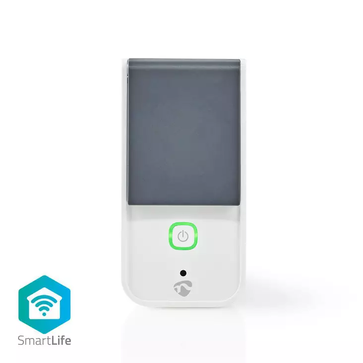 SmartLife Älypistorasia | IP44 | Virtamittari | 3680 W | Maadoitettu virtaliitin / Tyyppi F (CEE 7/7) | -30 - 40 °C | Android / IOS | Harmaa / Valkoinen | 1 kpl - Älypistorasiat - 5412810317219 - 1
