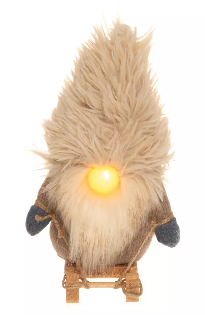 Tonttu ja reki LED valoilla Winteria - Joulukoristeet ja -tekstiilit - 6410416077369 - 1