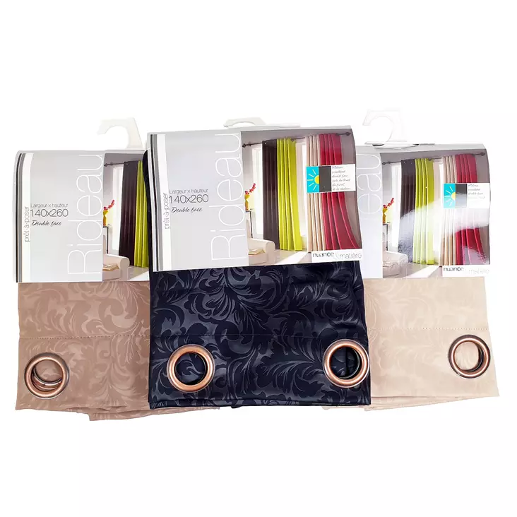 Verho piment=C3=A4v=C3=A4 kukkakuvio - Verhot ja verhotarvikkeet - 6438151012629 - 1