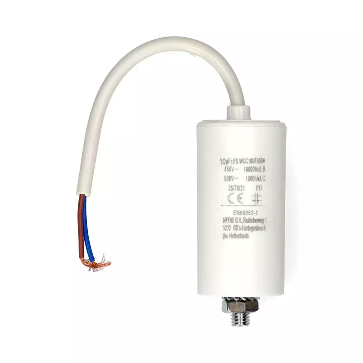 Kondensaattori CBB60 10UF 450Vac Cable - Varaosat - 5412810477319 - 10