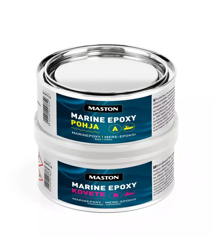 Marine epoksikitti 200g + kovettaja 100g - Tasoitteet ja täyteaineet - 6412490047849 - 1