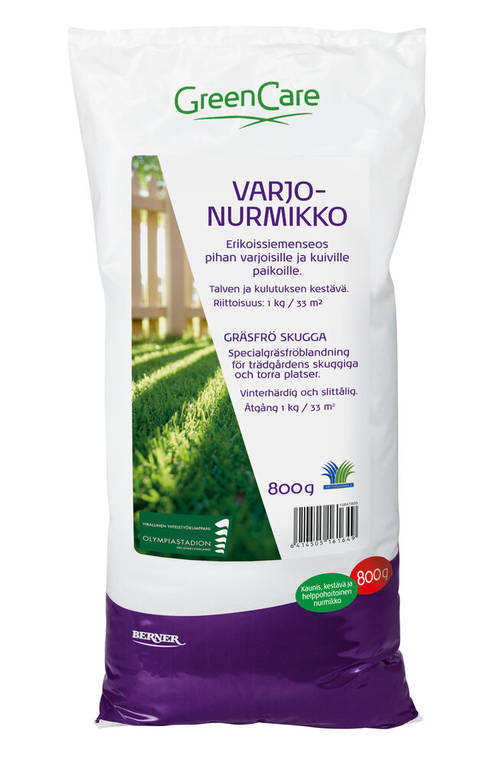 Varjonurmikko 800 g GreenCare - Mullat ja ravinteet - 6414505161649 - 1