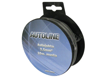 Autosähköjohto 2,5 mm² musta 10 m - Auton sähköjohdot ja asennustarvikkeet - 6438255190049 - 1