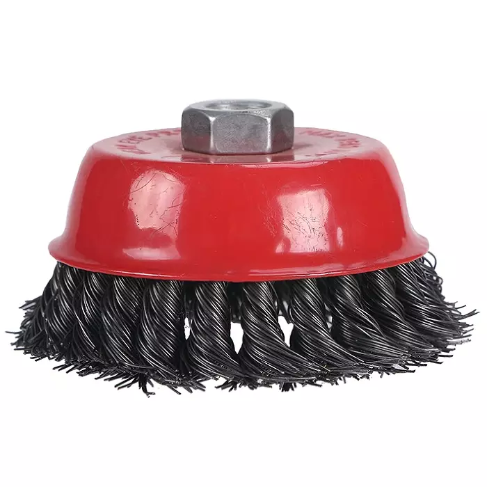 Pegatec 100mm kuppiharja punottu teräs - Laikat kulmahiomakoneeseen - 6958937169359 - 1
