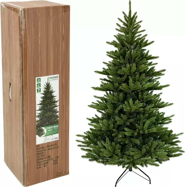Greenland collection 180 cm vihreä tekokuusi – realistinen ja helppohoitoinen joulukuusi kotiin - Joulukuuset - 8721037151979 - 1