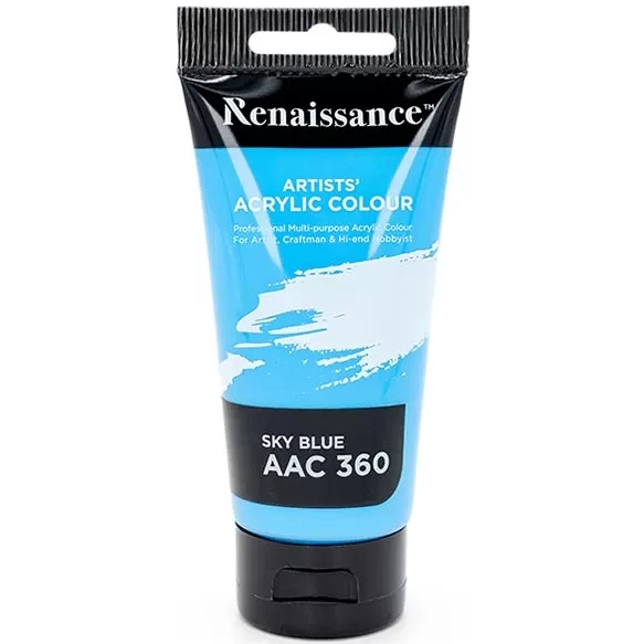 Akryylimaali 75 ml Sky Blue - Akryylimaalit- ja värit - 8851907234409 - 1