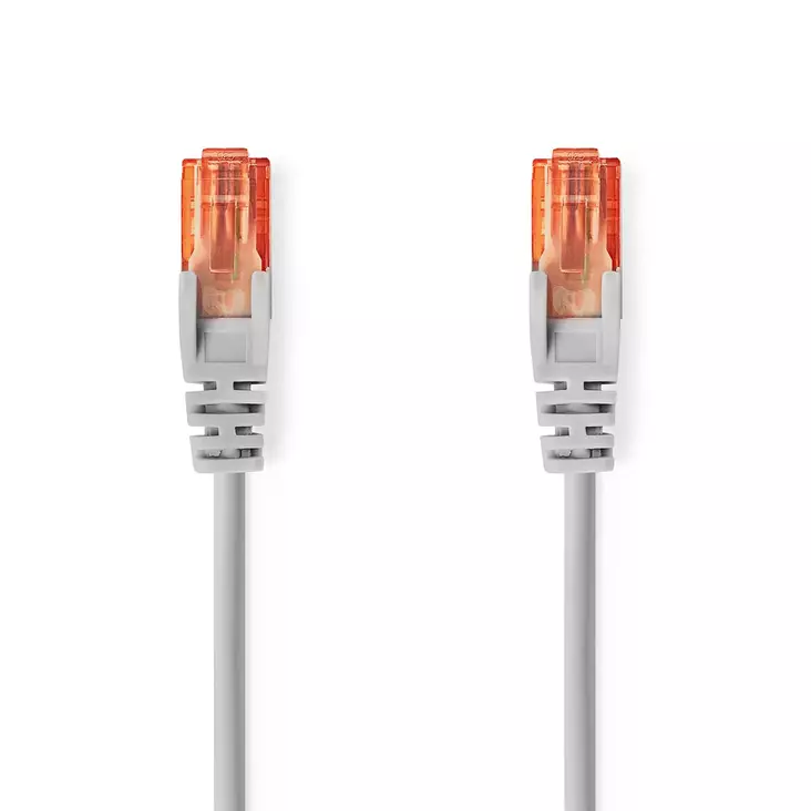 CAT6 Verkkokaapeli | RJ45 uros | RJ45 uros | U/UTP | 1.00 m | Pyöreä | PVC | Harmaa | Label - Tietokone ja verkko - 5412810452569 - 1