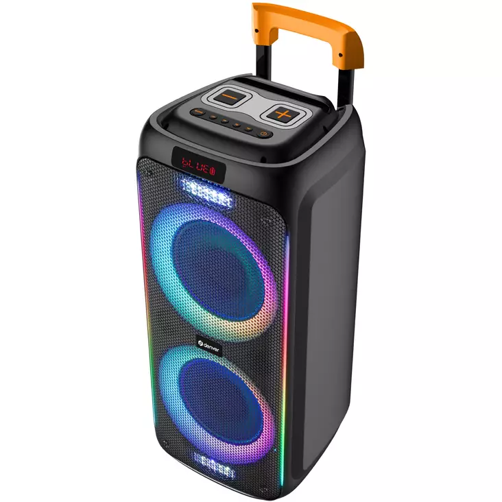 Denver viihdekeskus LED-valoilla ja 2 x  - Bluetooth kaiuttimet - 5706751074349 - 1