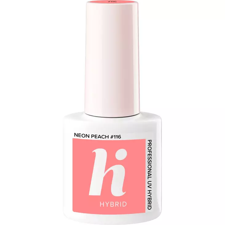 Geelikynsilakka UV #116 hi hybrid HEMA Free Neon Peach 5ml - Geelikynsilakat - 5902751452969 - 1