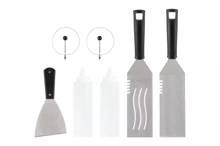 Grillausvälinesarja plancha 7 kpl - Grillaustarvikkeet - 6410416397009 - 1