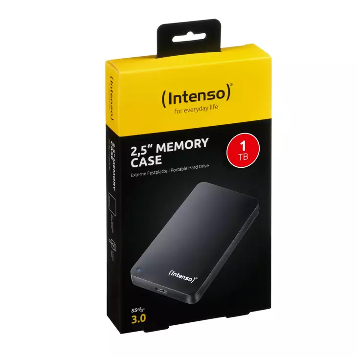 Intenso HDD ulkoinen kovalevy 1TB - USB-muistit ja kiintolevyt - 4034303037889 - 1
