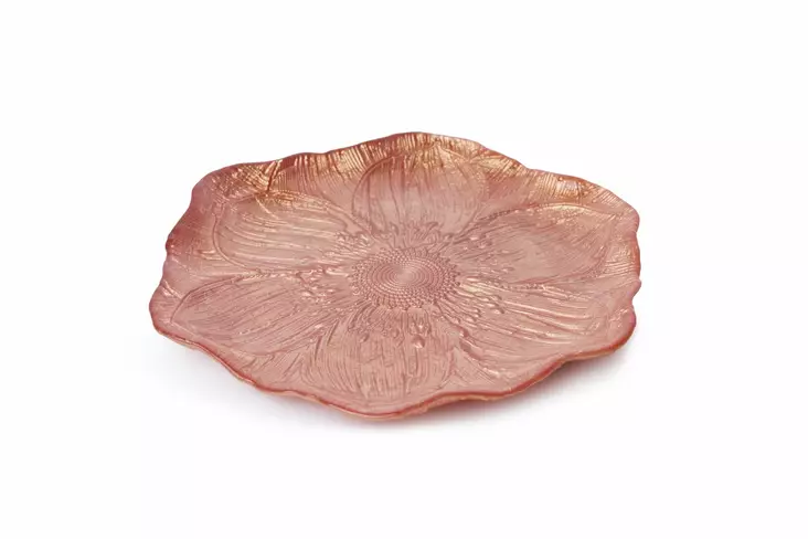 Jälkiruokalautasetti (6 kpl), oranssi, 22 x 22 cm, elegantti, luova - Lautaset - 8684283657339 - 1