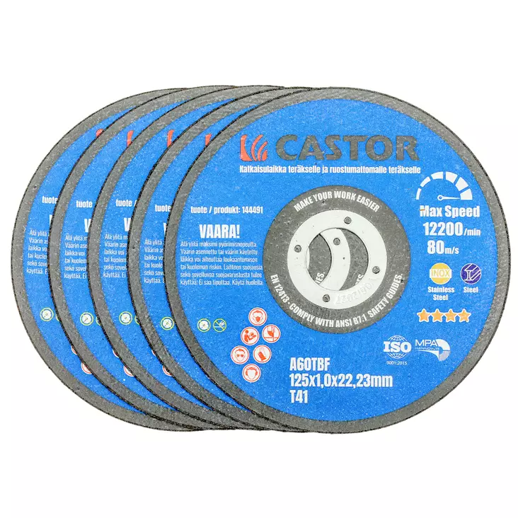 Katkaisulaikka 5kpl, metalli/RST - Laikat kulmahiomakoneeseen - 6438168116679 - 1