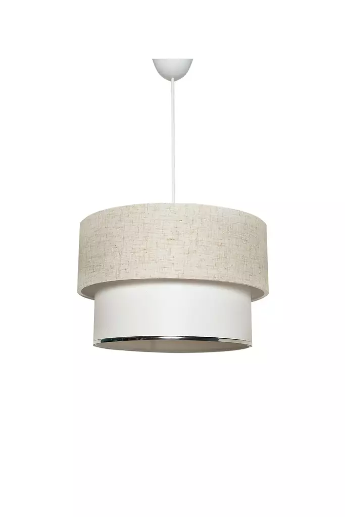 Kattokruunu, kerma valkoinen, 30 cm, 65 cm, kestävä, tyylikäs, monikäyttöinen - Katto- ja seinävalaisimet - 8683342848459 - 1