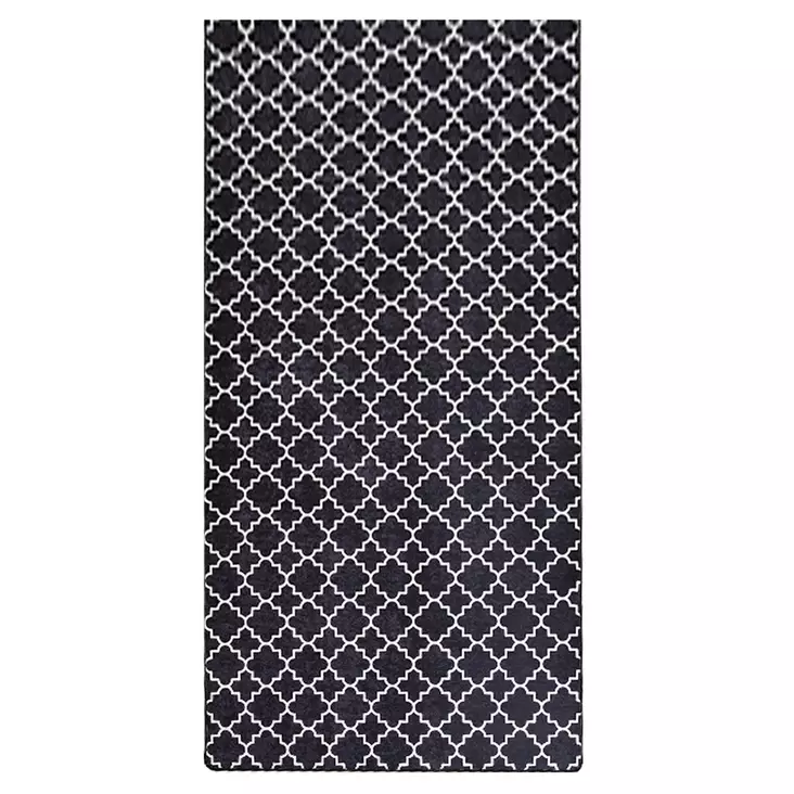 Käytävämatto (100 x 300), musta valkoinen, 100 x 300 cm, kestävä, antibakteerinen, konepestävä - Pienet matot ja käytävämatot - 8682870124929 - 1