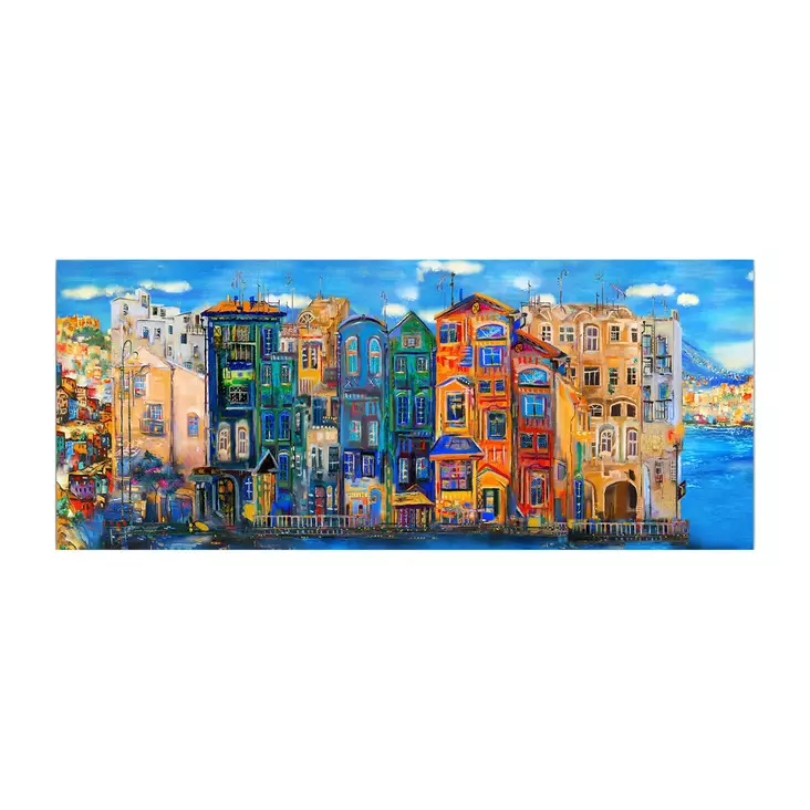 Koristeellinen kangasmaalaus, monivärinen, 50 x 120 cm, kestävä, tyylikäs, laadukas - Taulut ja kehykset - 8682870432529 - 1