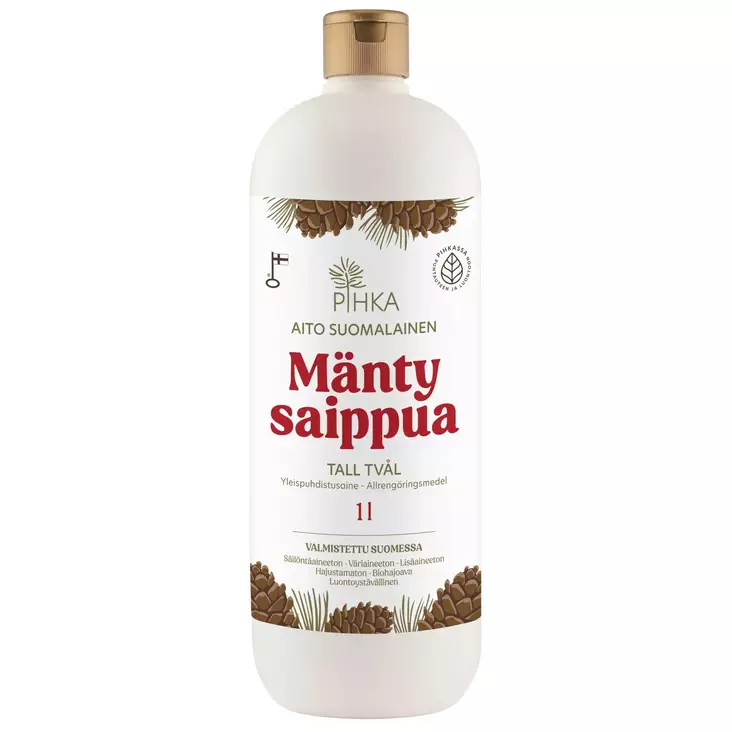 Mäntynestesaippua 1 l Pihka - Puhdistusaineet - 6419642036119 - 1