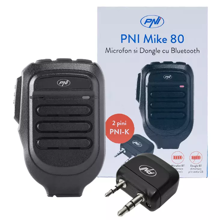 Mike 80 Bluetooth PNI -mikrofoni ja dongle, kaksikanavainen, yhteensopiva HP 8001L PNI:n kanssa - Radiopuhelimet ja megafonit - 5949066525919 - 1