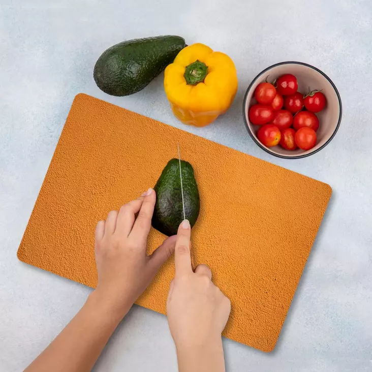 Monivärinen 100% Karkaistu Lasi Leikkuulauta 20x30 cm - Antibakteerinen, Helppo Puhdistaa, Liukumaton - Keittiötyövälineet - 8684283728329 - 1