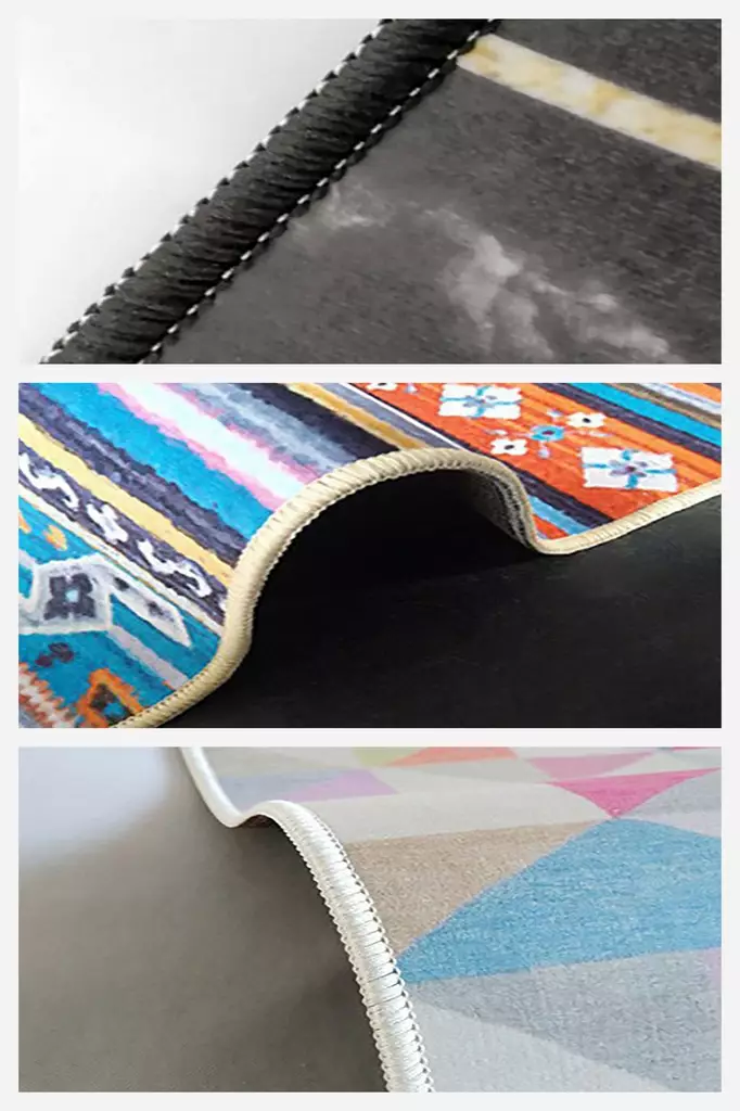 Monivärinen 180 x 280 cm Matto - 100% Polyesteri, Antibakteerinen, Ekologinen, Digitaalinen Painatus, Konepestävä - Suuret ja keskikokoiset matot - 8683342893589 - 1