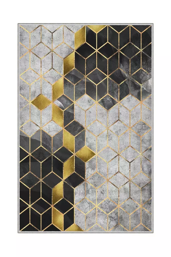 Monivärinen 60x100 cm Antibakteerinen 3D Digitaalipainettu Polyesterimatto - Konepestävä, Liukumaton, 8 mm Nukka - Pienet matot ja käytävämatot - 8682870592209 - 1