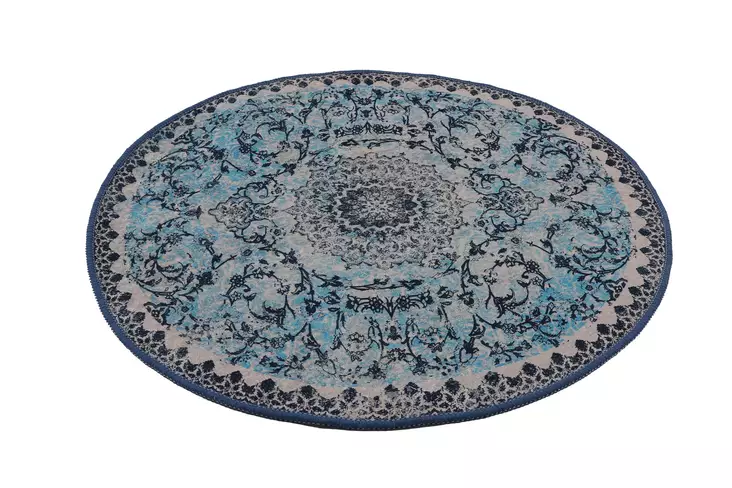 Monivärinen Antibakteerinen Kylpymatto 80x80 cm - 100% Polyesteri, 10 mm Nukka, Konepestävä, Liukumaton Alapuoli - Kylpyhuonematot ja kosteantilan matot - 8683342800259 - 1