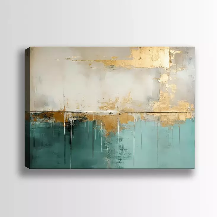 Monivärinen Koristeellinen Canvas-taulu 70x100 cm - 100% Puukehys, 3 cm Paksuus, Seinäsomisteet - Taulut ja kehykset - 8684283798919 - 1