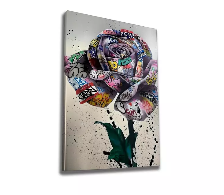Monivärinen Koristeellinen Kehystetty Canvas-taulu 50x70 cm - Digitaalinen Painatus, Puukehys 2x3 cm - Taulut ja kehykset - 8684282684749 - 1