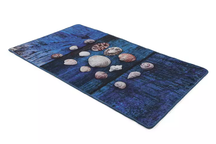 Monivärinen Kylpymatto 80x100 cm - 100% Polyesteri, Antibakteerinen, Liukumaton, Konepestävä, 10 mm Paksuus - Kylpyhuonematot ja kosteantilan matot - 8682870916159 - 1