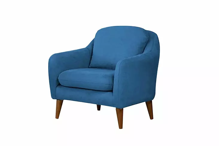 Nojatuoli, tummansininen, 71 cm leveä, kestävä, moderni - Nojatuolit - 8681875598339 - 1