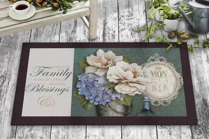 PVC Kynnysmatto 45x70 cm - Monivärinen, Kestävä ja Tyylikäs Sisäänkäynti, Helppo Puhdistaa ja Turvallinen Käyttöön - Kynnysmatot ja kuramatot - 8681875446609 - 1