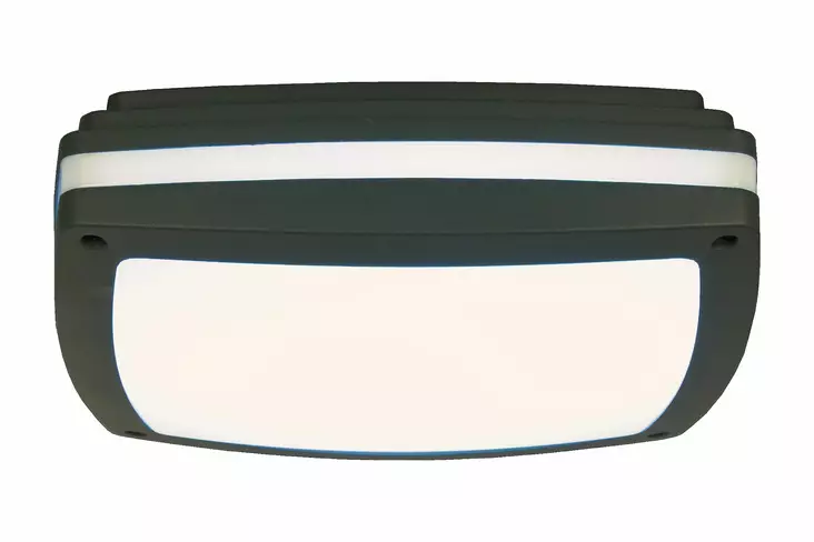 QUADRO plafondi, tummaharmaa, 16W LED, IP54 - Katto- ja seinävalaisimet - 7392986777759 - 1