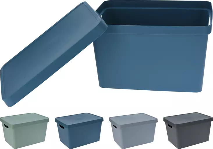 Säilytyslaatikko kannella 17l 277x370x218mm - Kotitaloustavarat - 8721037054799 - 1